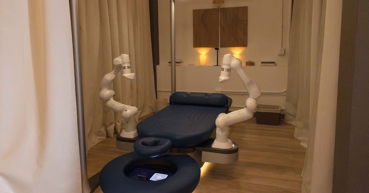 The Aescape table installed at Sway by Spavia Day Spa